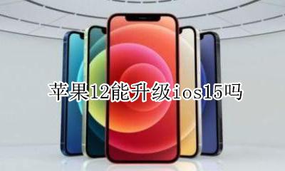 ios12升级到12 苹果12能升级ios15吗