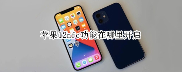 苹果12nfc功能在哪里开启