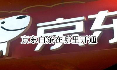 京东白条在哪里开通 京东白条开通怎么用