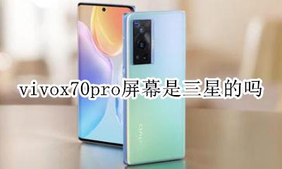 vivox70用的是三星的屏幕吗 vivox70pro屏幕是三星的吗