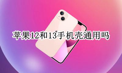 苹果12和13手机壳通用吗 苹果12跟苹果12的手机壳通用吗