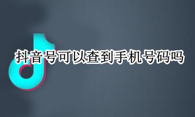 用手机号可以查抖音号码 抖音号可以查到手机号码吗