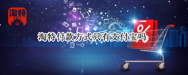 淘特付款方式只有支付宝吗