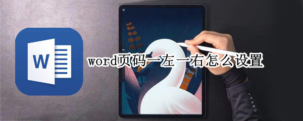 word页码一左一右怎么设置