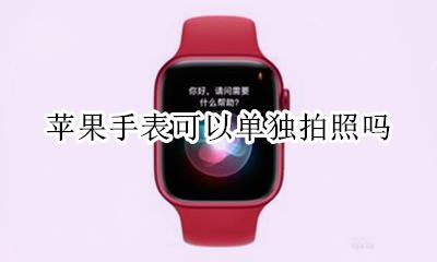 苹果手表能拍照片吗 苹果手表可以单独拍照吗