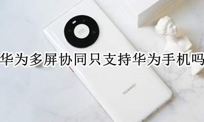 华为多屏协同只支持华为手机吗 华为的多屏协同只支持华为手机吗