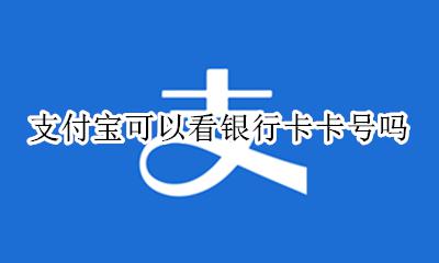 支付宝可以看银行卡卡号吗 支付宝如何可以看银行卡号