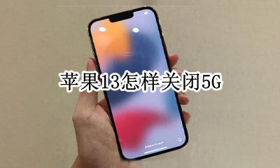 苹果13怎样关闭5G 苹果13怎么关闭13g