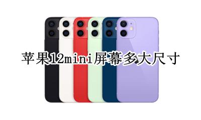 苹果12mini屏幕多少寸 苹果12mini屏幕多大尺寸