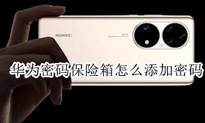 华为密码保险箱怎么添加密码 华为手机如何把密码加入密码保险箱