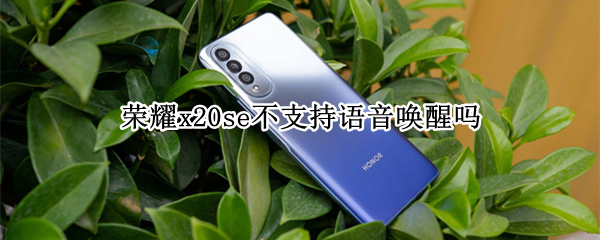 荣耀x20se不支持语音唤醒吗