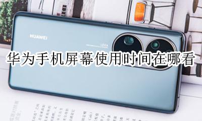华为手机屏幕使用时间在哪看 华为手机怎样查看屏幕使用时间