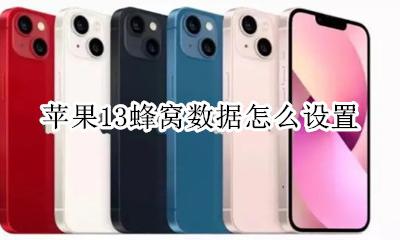 苹果13蜂窝数据怎么设置 iphone 13蜂窝数据设置