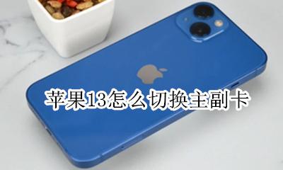 苹果13怎么切换主副卡 主副卡怎么设置