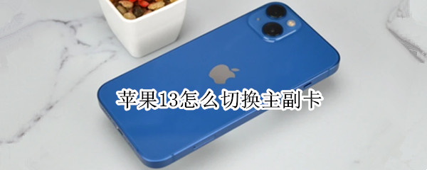 苹果13怎么切换主副卡