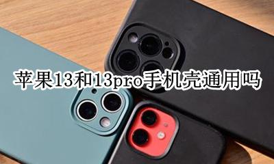 苹果13和13pro手机壳通用吗 iphone13跟13pro手机壳通用吗
