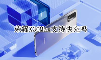 xsmax支持快充么 荣耀X30Max支持快充吗