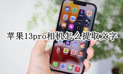 苹果13pro相机怎么提取文字 如何拍照提取文字