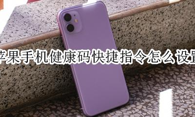 苹果快捷指令打开健康码 苹果手机健康码快捷指令怎么设置
