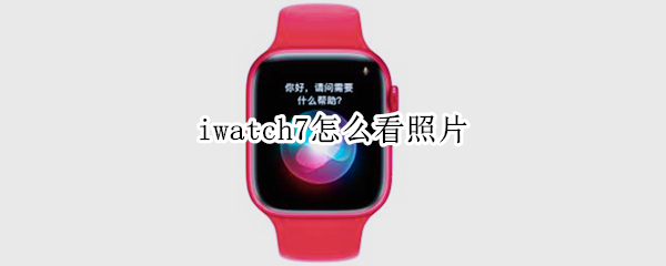 iwatch7怎么看照片