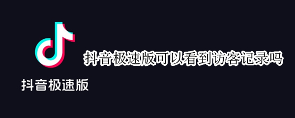 抖音极速版可以看到访客记录吗