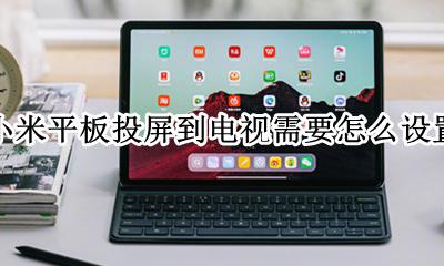 小米手机投屏电视怎么设置 小米平板投屏到电视需要怎么设置