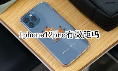 苹果12pro怎么拍微距 iphone12pro有微距吗