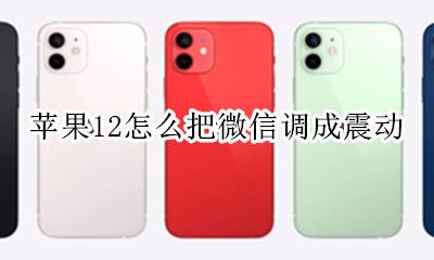 苹果12如何调成震动 苹果12怎么把微信调成震动