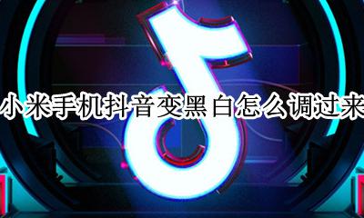 小米手机变黑白了怎么调整 小米手机抖音变黑白怎么调过来