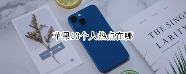 苹果13个人热点在哪