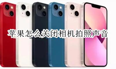 苹果怎么关闭相机拍照声音 苹果手机怎么关闭相机拍照的声音
