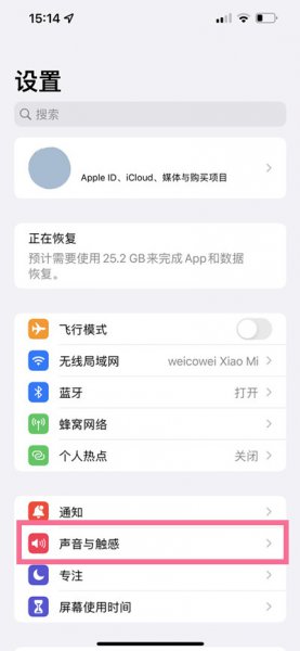 苹果11静音模式怎么关