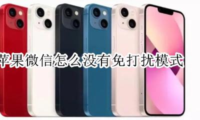 苹果微信怎么没有免打扰模式 苹果为什么没有免打扰模式了