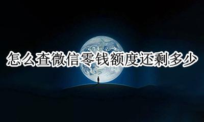 怎么查微信零钱额度还剩多少 怎么看微信零钱支付剩余额度