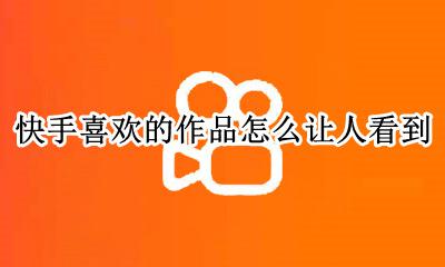 怎样让别人看不到快手作品 快手喜欢的作品怎么让人看到