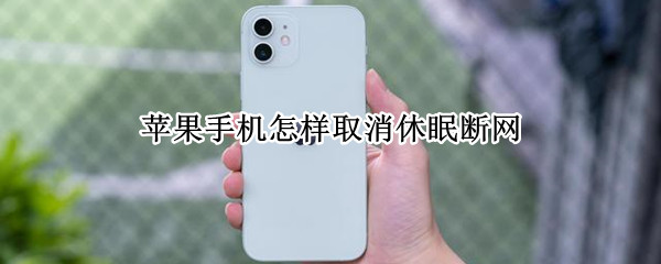 苹果手机怎样取消休眠断网