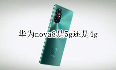 华为nova8是5g还是4g 华为nova8pro是8G吗