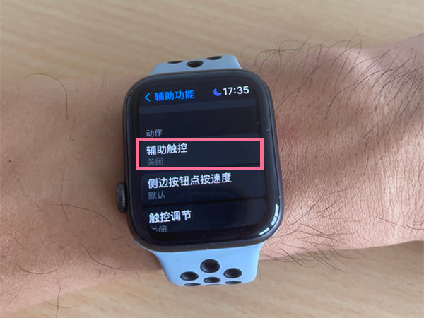 applewatch单手辅助触控怎么打开