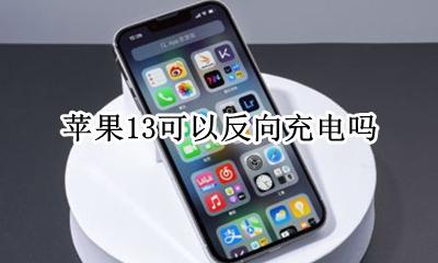 苹果13带反向充电吗 苹果13可以反向充电吗