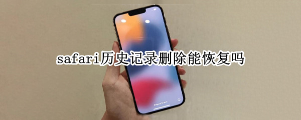 safari历史记录删除能恢复吗