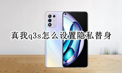 realme真我q3s怎么设置隐私替身 隐私替身如何打开