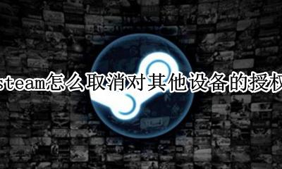 steam怎么取消对其他设备的授权 steam怎么取消对其他电脑的授权