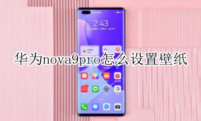 华为nova9怎么换壁纸 华为nova9pro怎么设置壁纸