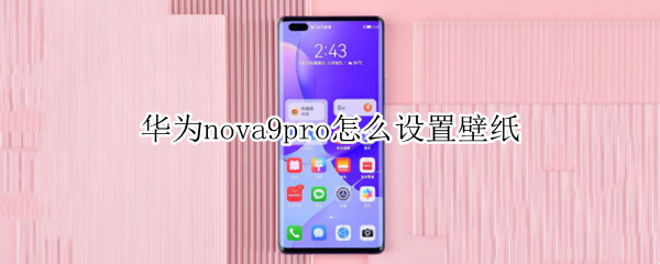华为nova9pro怎么设置壁纸