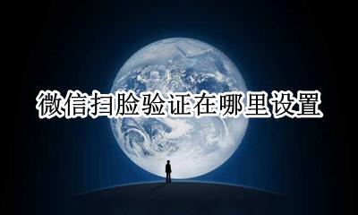 微信扫脸验证在哪里设置 微信刷脸验证在哪里设置