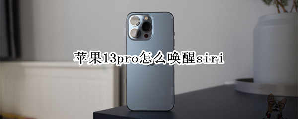 苹果13pro怎么唤醒siri