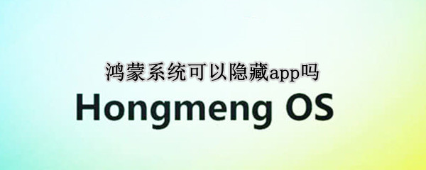 鸿蒙系统可以隐藏app吗