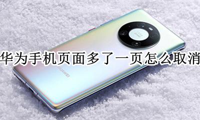华为桌面多出来一页怎么删除 华为手机页面多了一页怎么取消
