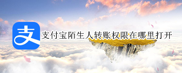 支付宝陌生人转账权限在哪里打开
