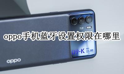 oppo蓝牙设置功能在哪里 oppo手机蓝牙设置权限在哪里